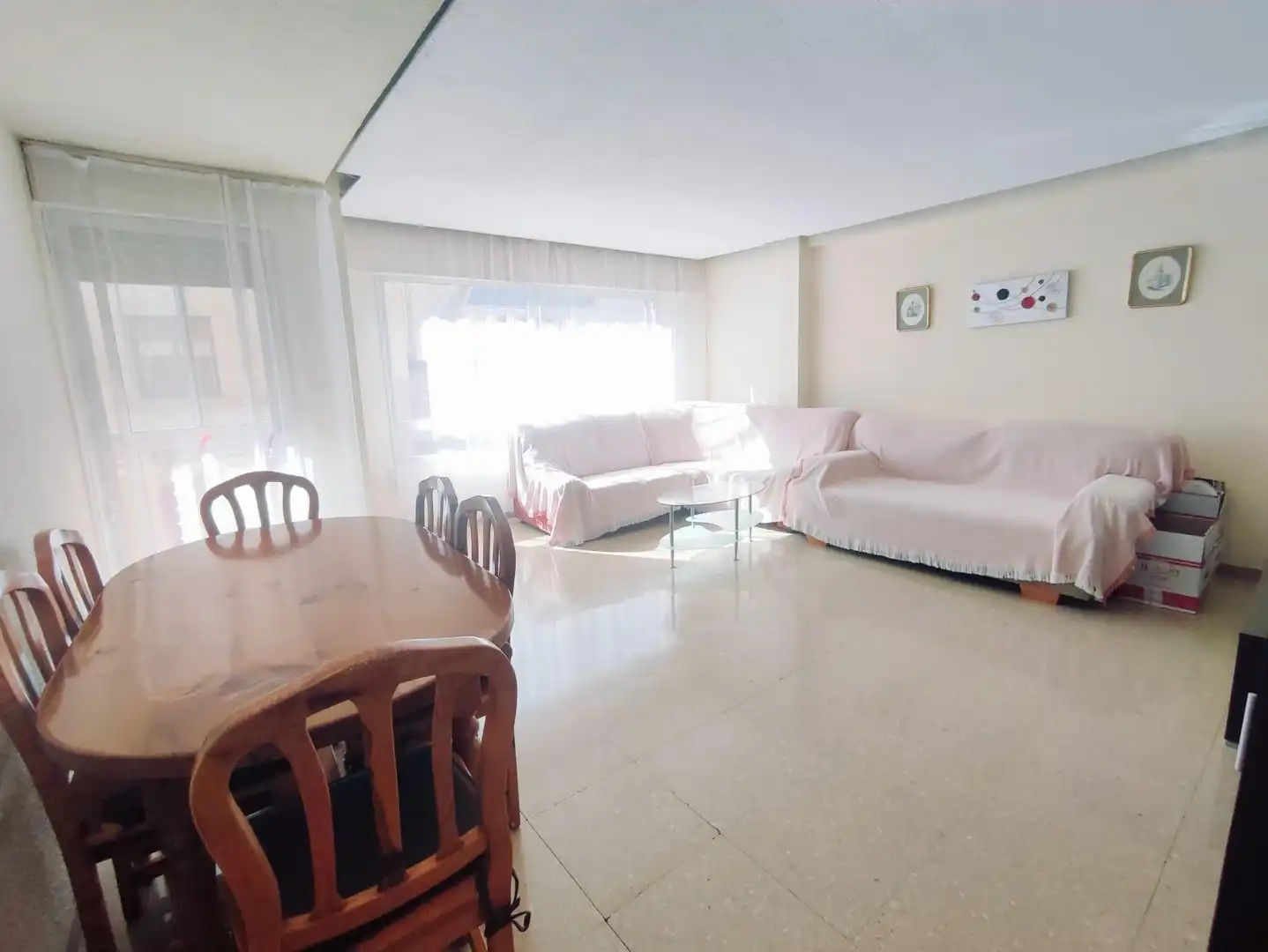 Wohnzimmer von Wohnung zum Verkauf in Castellón de la Plana / Castelló de la Plana mit Heizung, Möbliert und Balkon