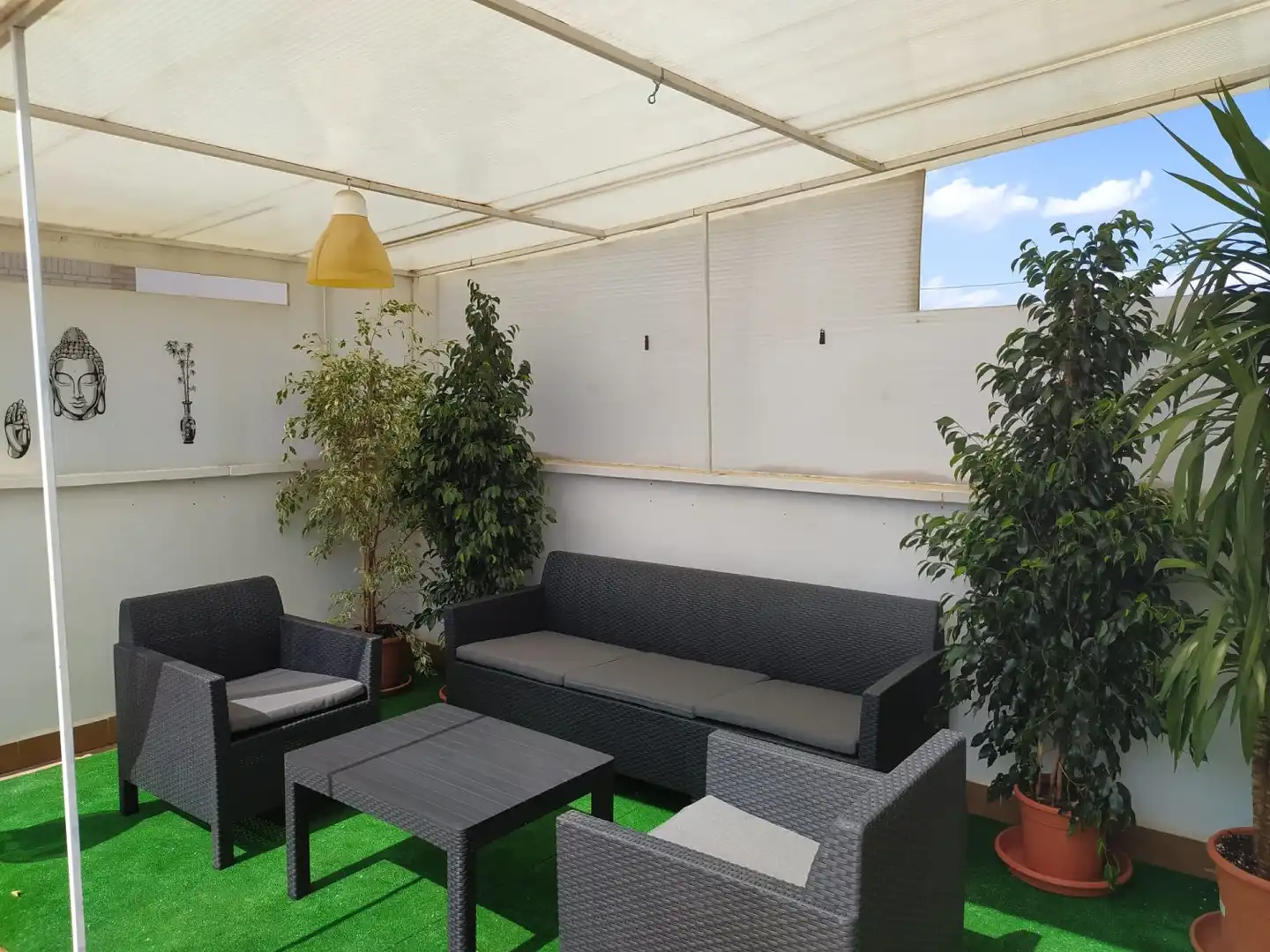 Terraza de Piso de alquiler en Murcia con Aire acondicionado, Calefacción y Terraza