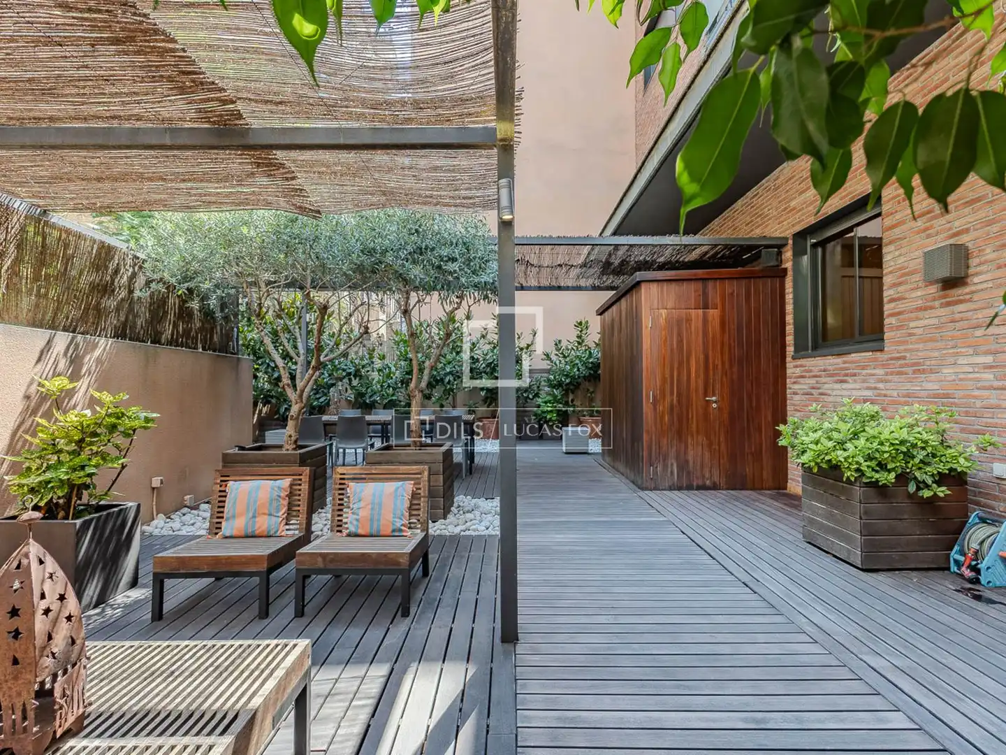 Terraza de Piso de alquiler en Barcelona con Aire acondicionado, Calefacción y Parquet
