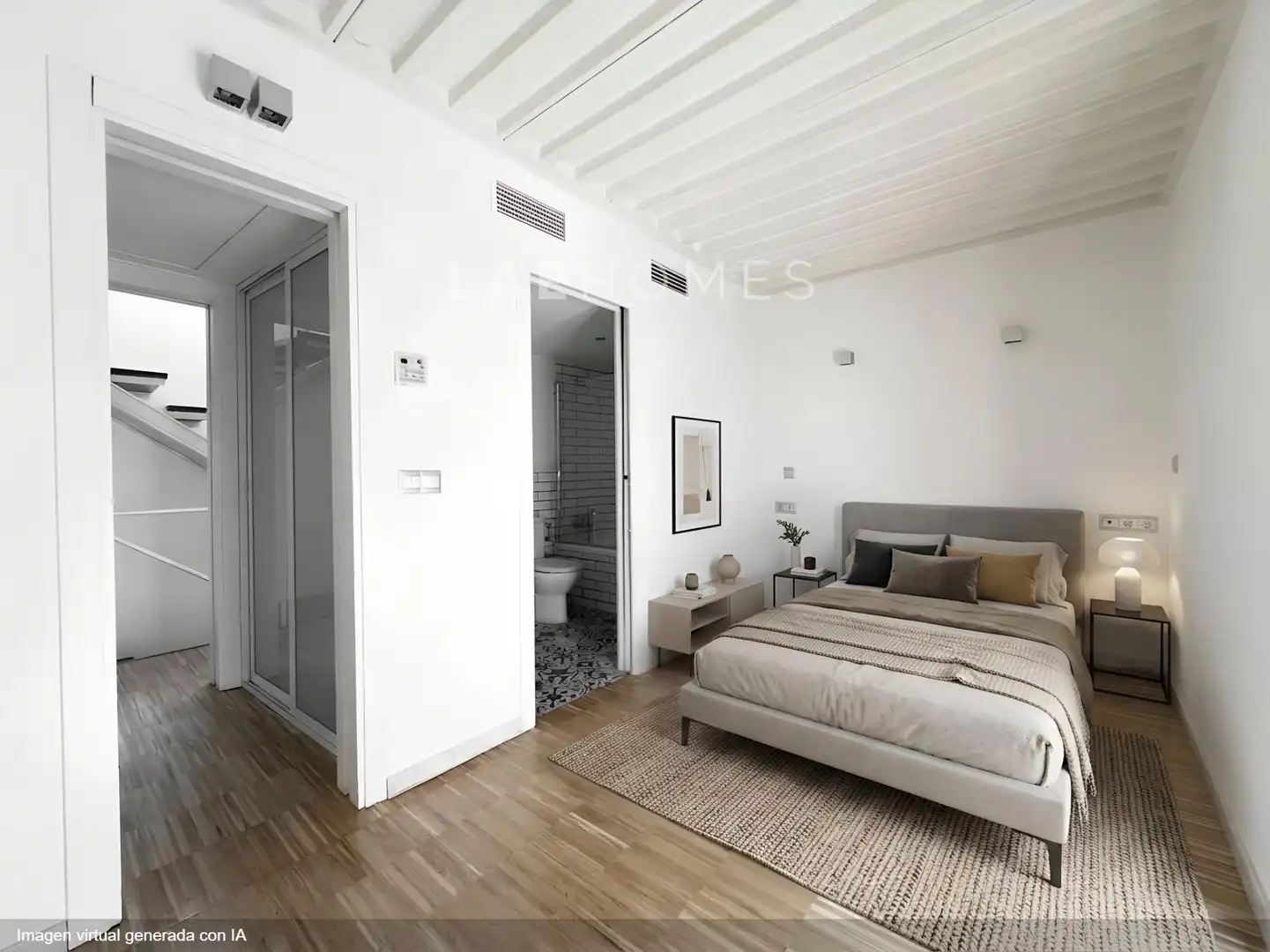 Schlafzimmer von Maisonette zum Verkauf in Sevilla mit Klimaanlage, Heizung und Terrasse
