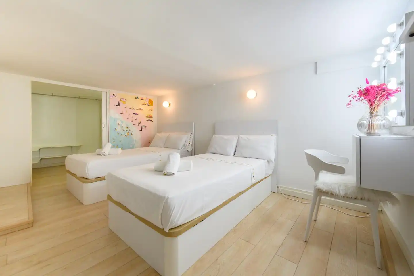Schlafzimmer von Maisonette zur Miete in Madrid mit Klimaanlage, Möbliert und Internet
