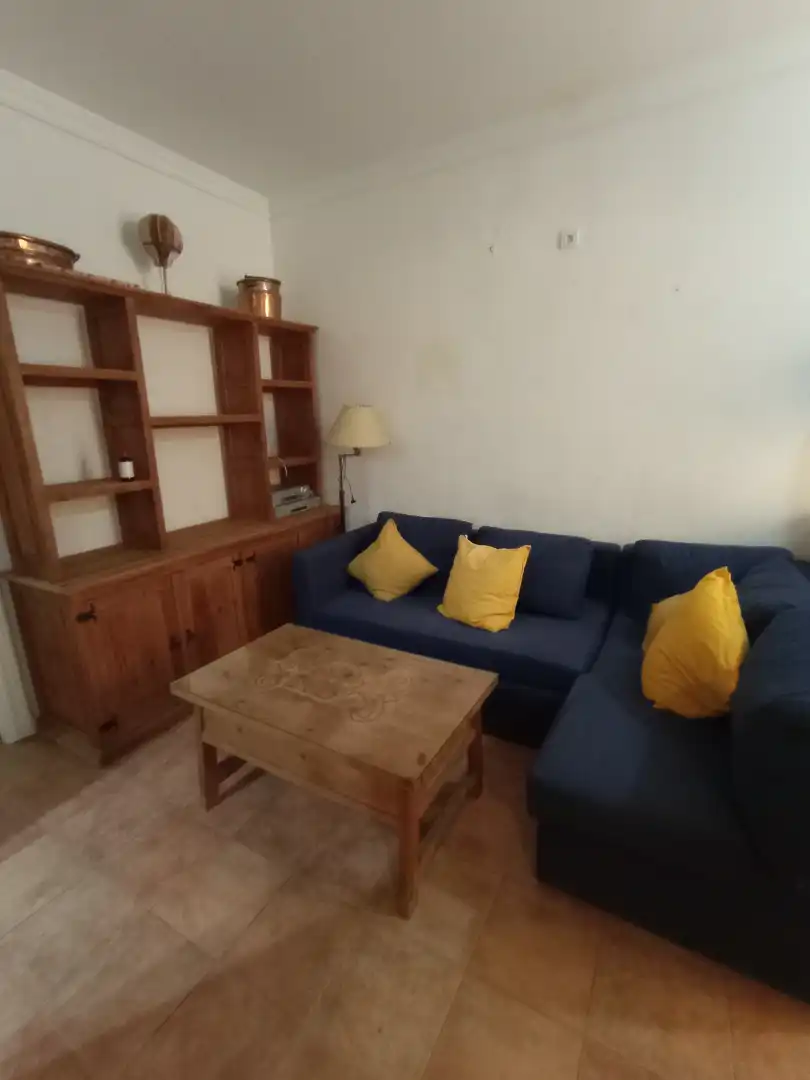 Sala d'estar de Apartament de lloguer en Málaga amb Aire condicionat, Terrassa i Moblat