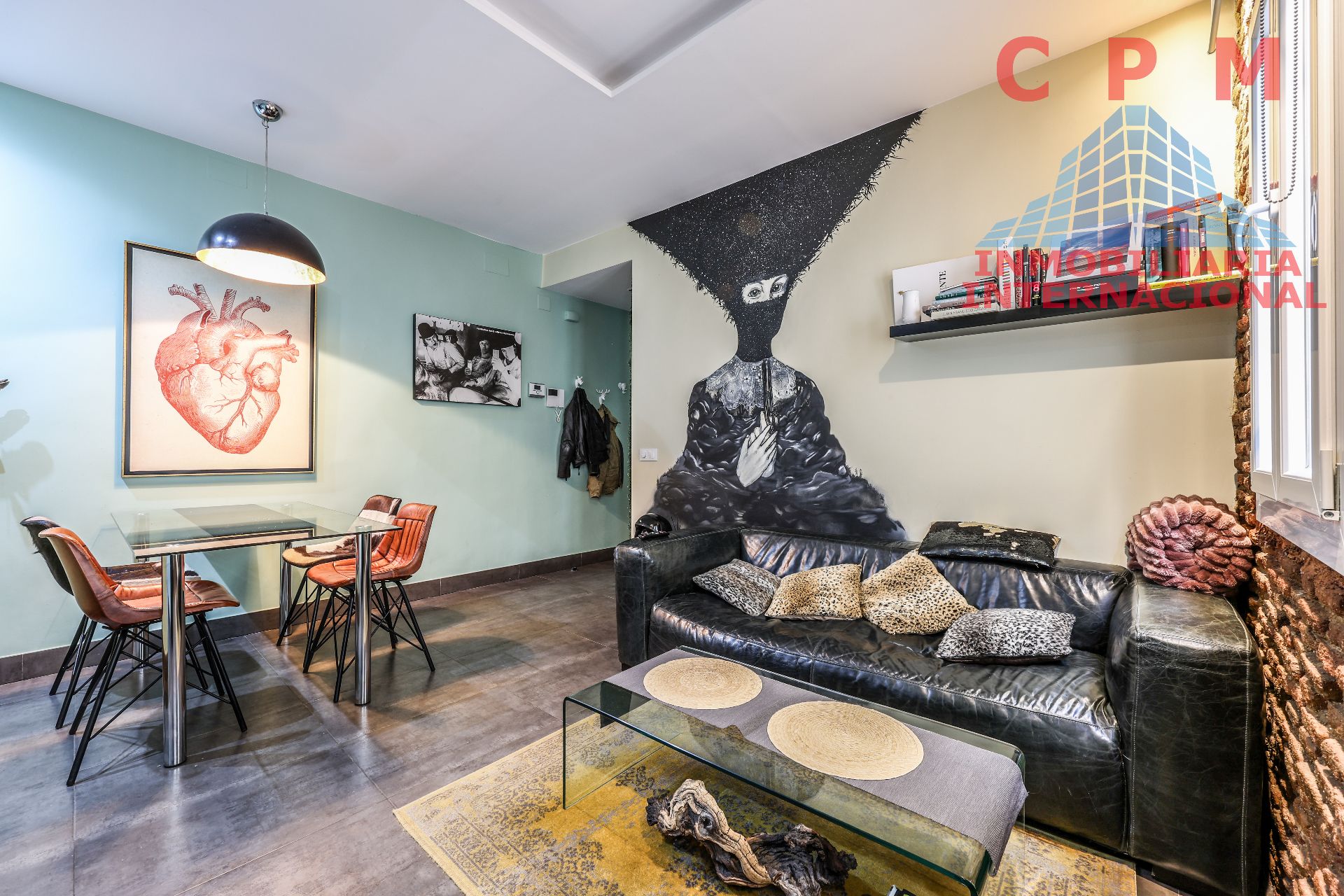 Sala de estar de Piso de alquiler en  Madrid Capital con Aire acondicionado, Calefacción y Parquet