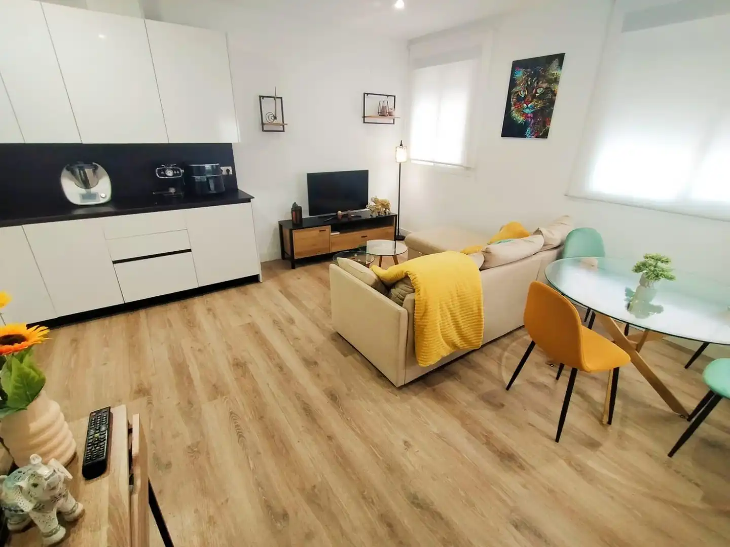 Sala d'estar de Pis en venda en Málaga amb Aire condicionat, Jardí privat i Moblat