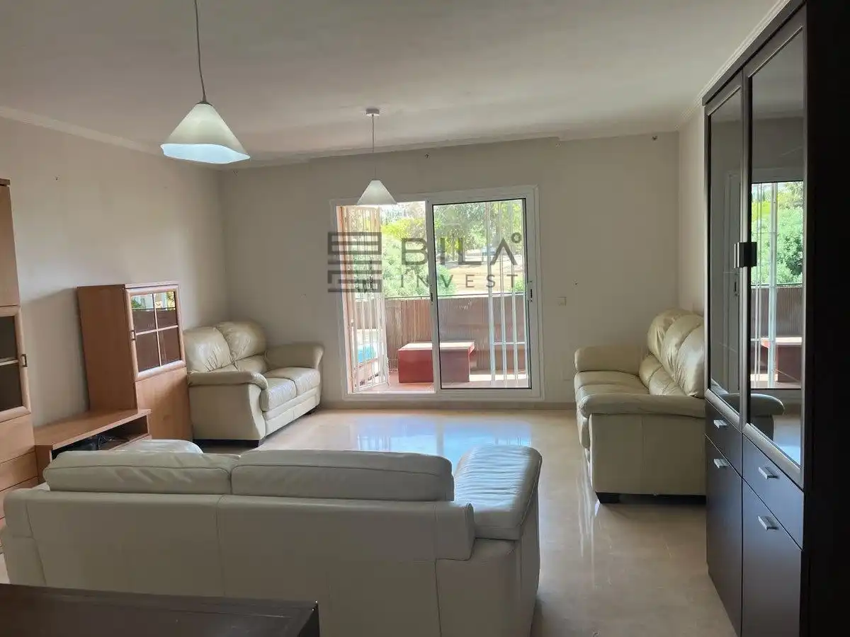 Living room of Flat for sale in Mijas  with Air Conditioner, Terrace and Storage room
