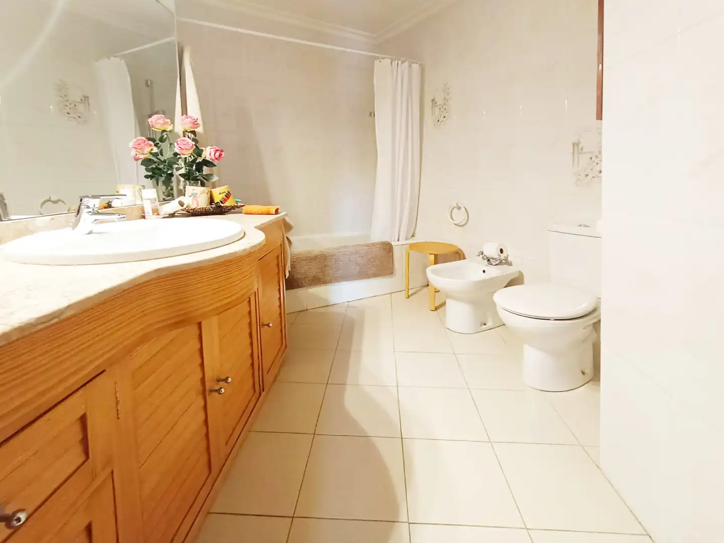 Badezimmer von Wohnung zum Verkauf in  Palma de Mallorca mit Klimaanlage, Parkett und Abstellraum