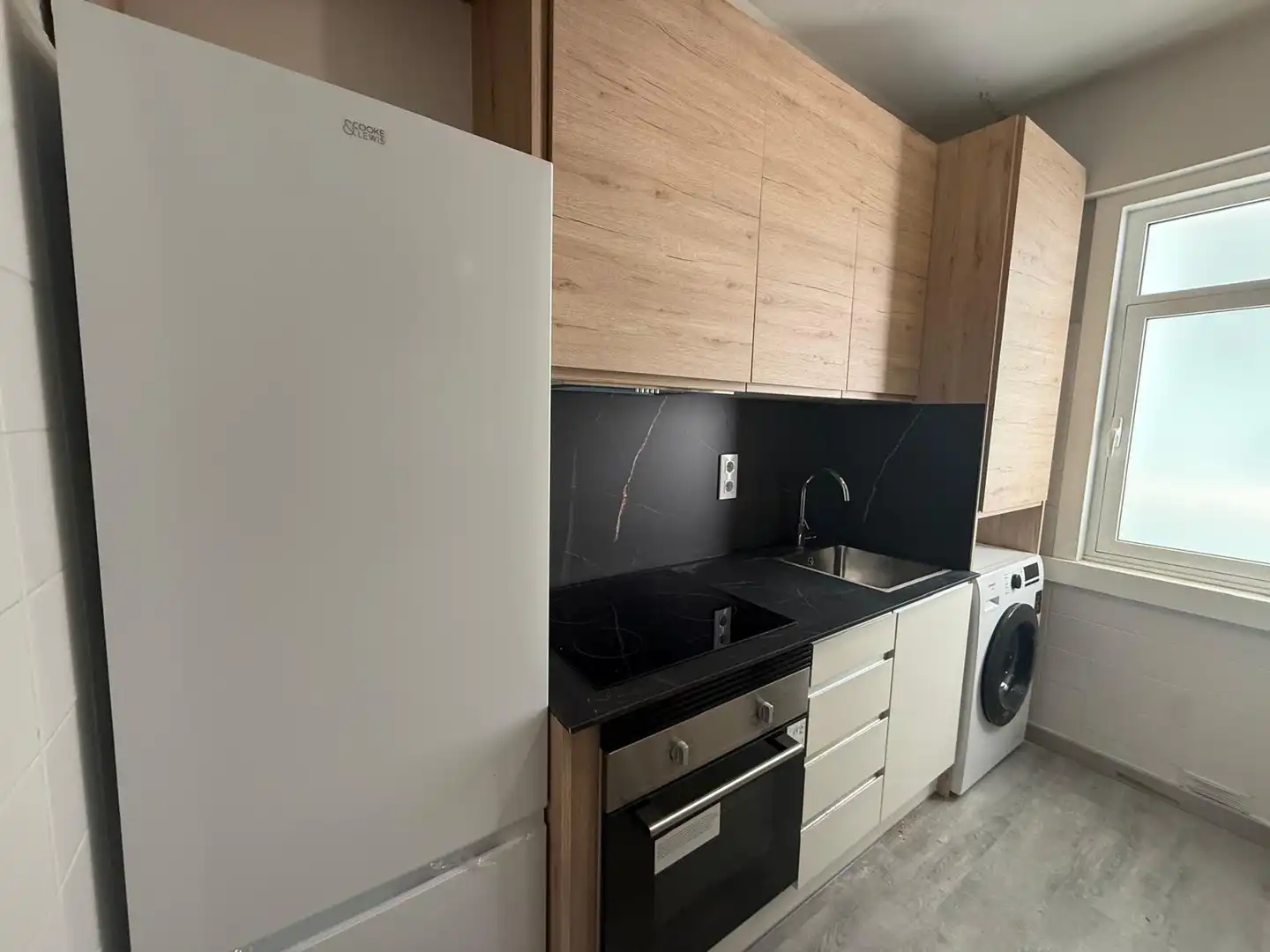 Kitchen of Flat for rent in A Coruña Capital   with Furnished, Oven and Washing machine