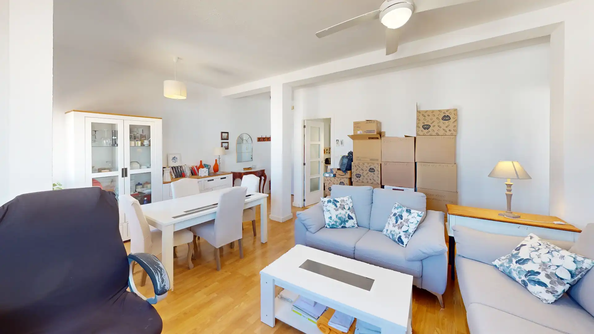 Sala de estar de Piso en venta en Almería con Aire acondicionado, Amueblado y Horno