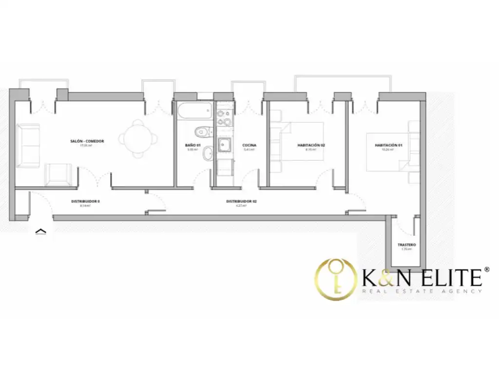 Flat for sale in Madrid  with Air Conditioner, Heating and Balcony