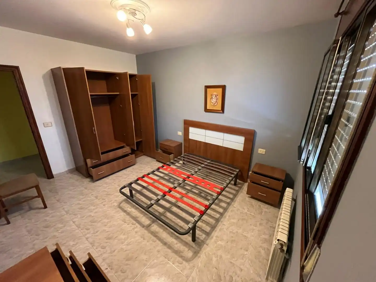 Bedroom of Flat for rent in Burela  with Furnished, Oven and Washing machine
