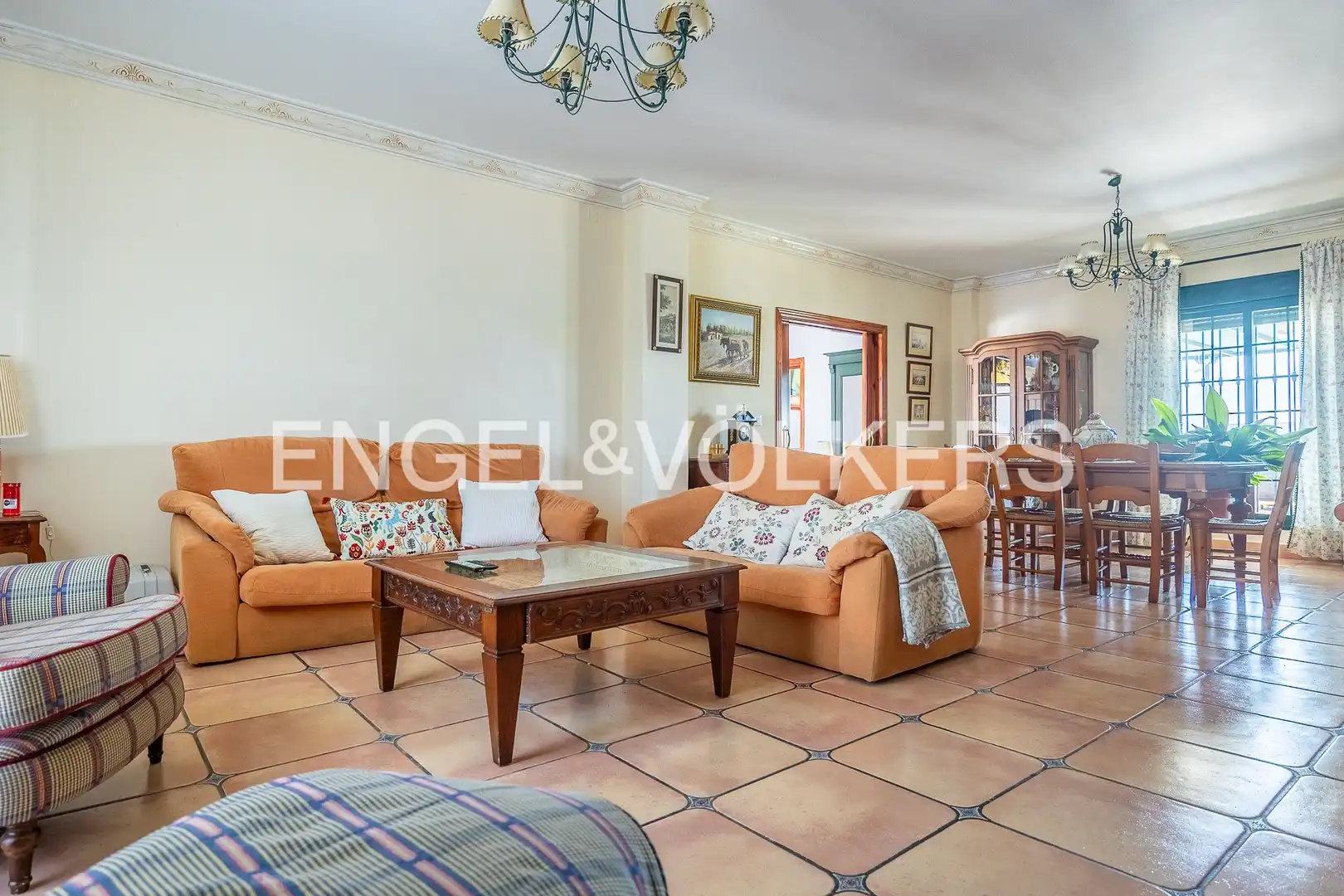 Sala de estar de Casa o chalet en venta en Castilleja del Campo con Aire acondicionado, Calefacción y Jardín privado