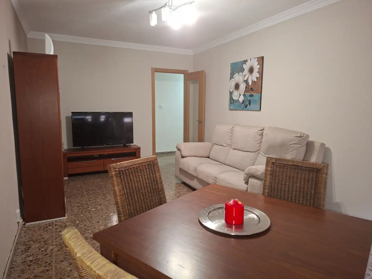 Living room of Flat for sale in Albal  with Air Conditioner, Oven and Balcony