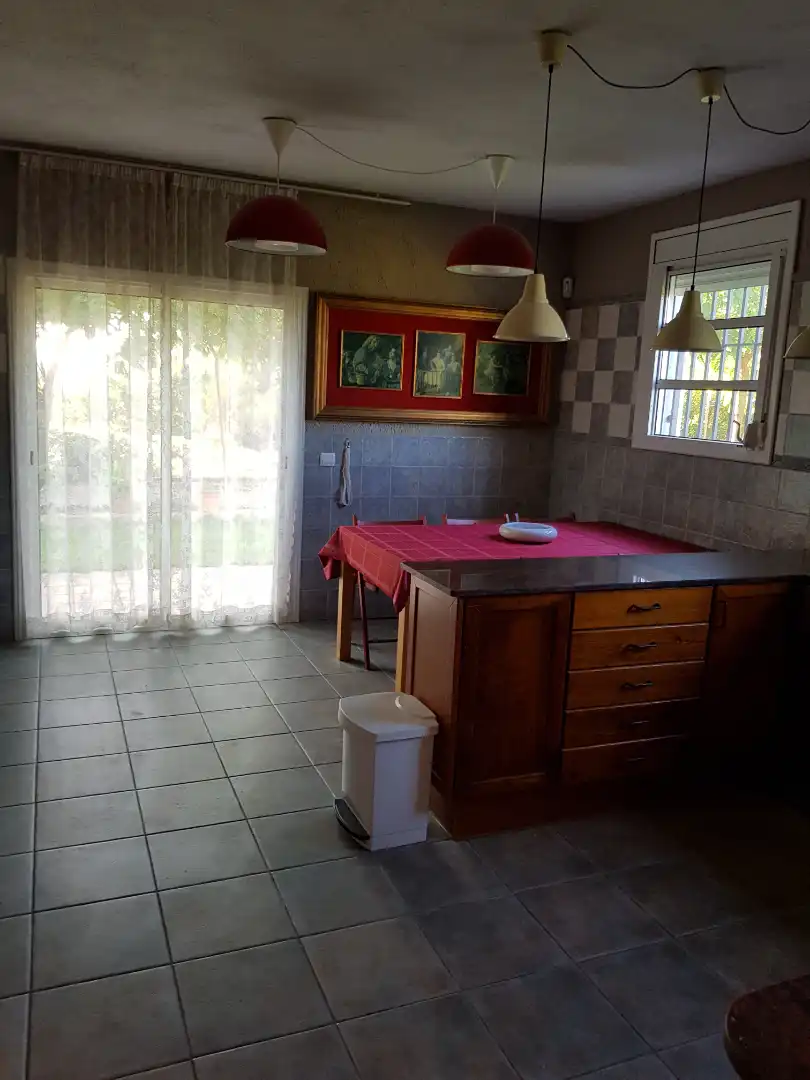 Cocina de Finca rústica en venta en Santa Oliva con Calefacción, Jardín privado y Piscina