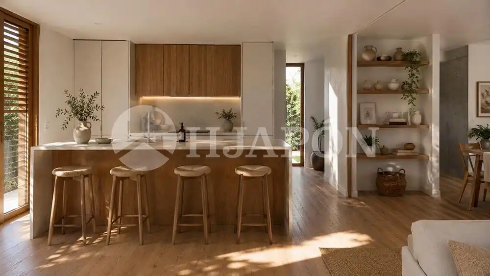 Cuina de Casa o xalet en venda en Alella amb Jardí privat, Terrassa i Piscina