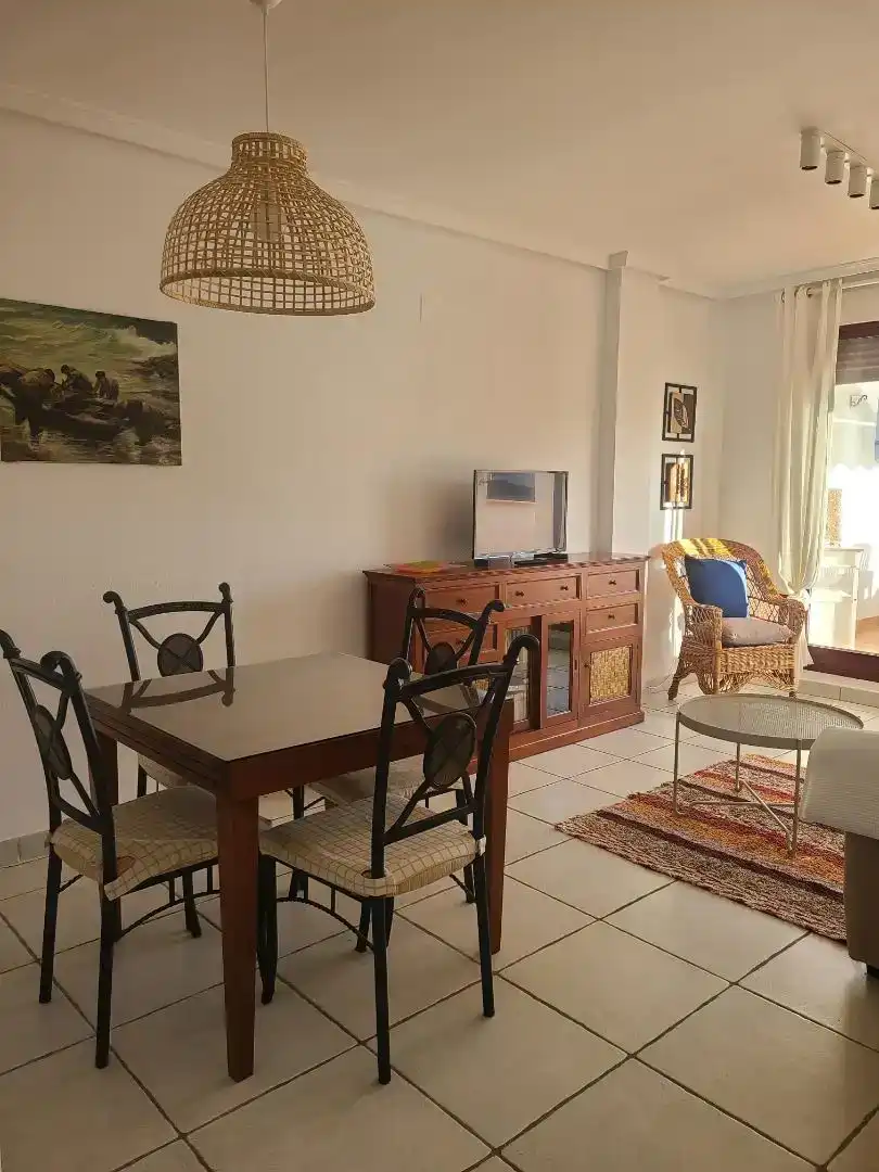 Esszimmer von Wohnungen zur Miete in Vera mit Klimaanlage, Schwimmbad und Möbliert