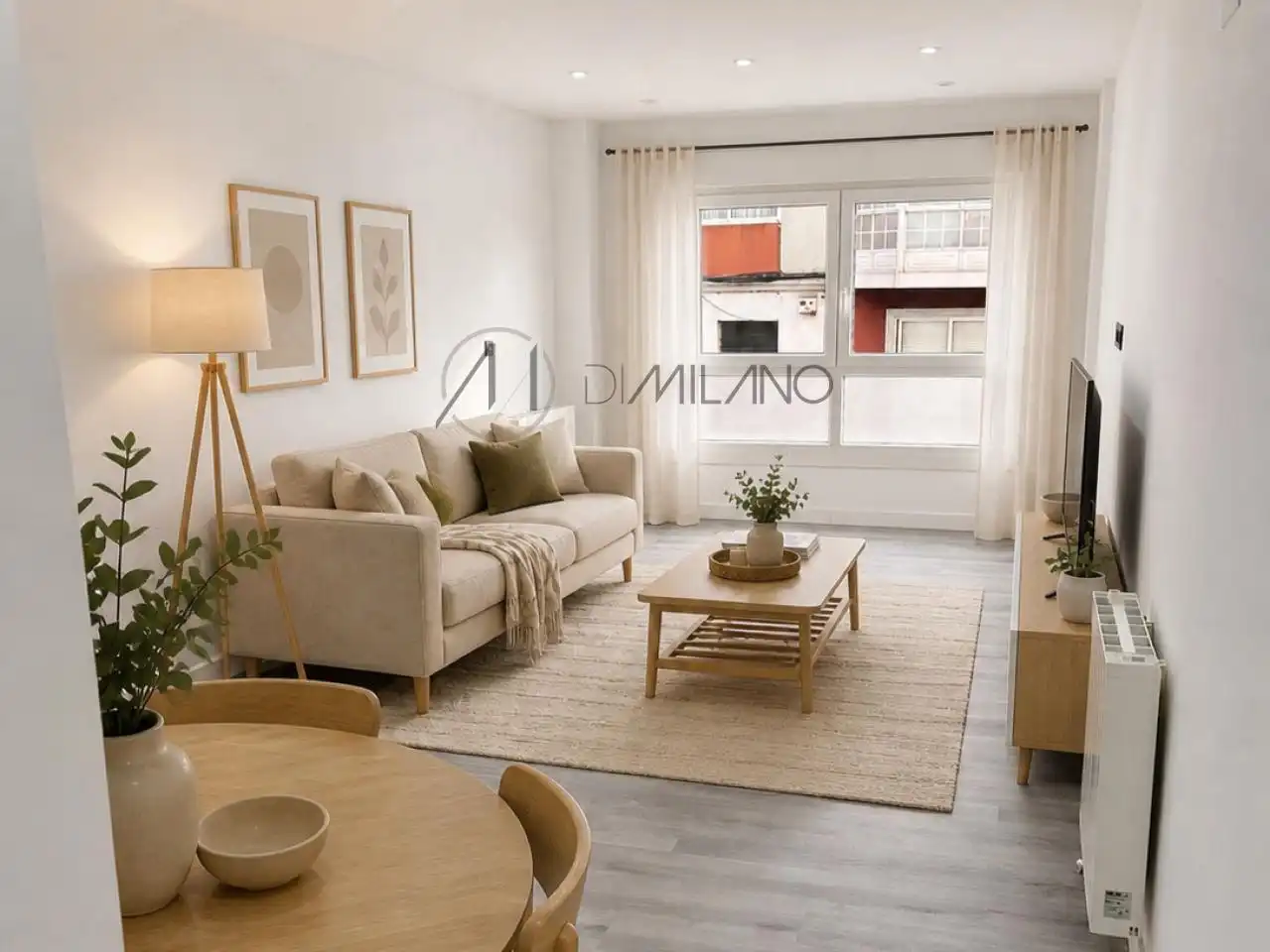 Living room of Flat for sale in Vigo   with Heating, Terrace and Storage room