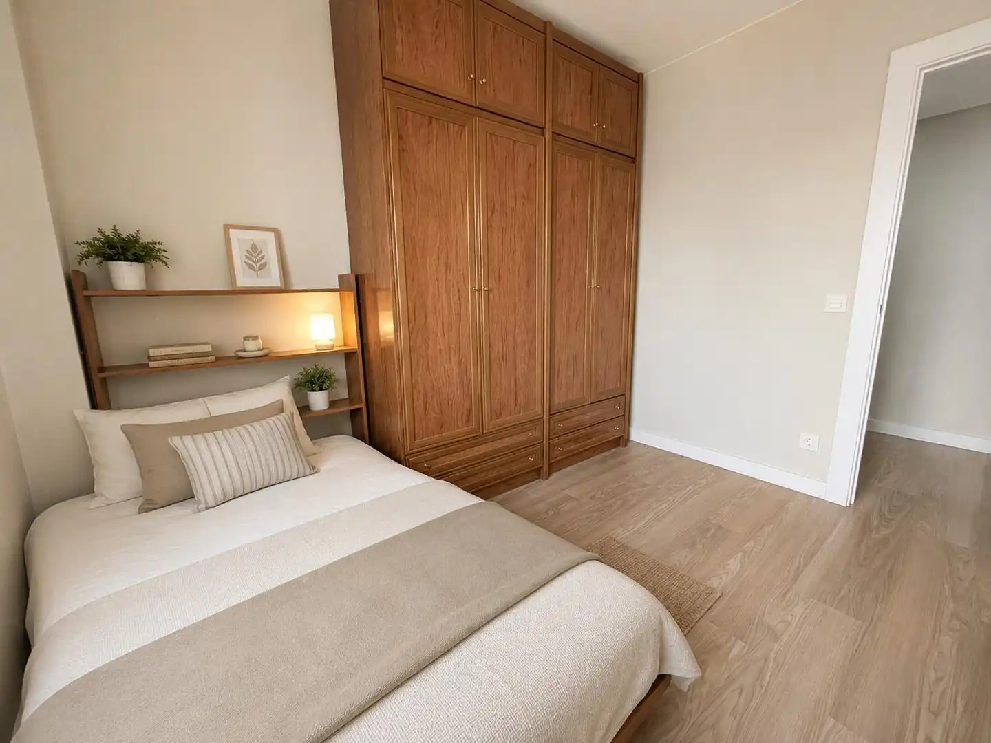 Schlafzimmer von Wohnung zur Miete in Zaragoza mit Klimaanlage, Heizung und Terrasse