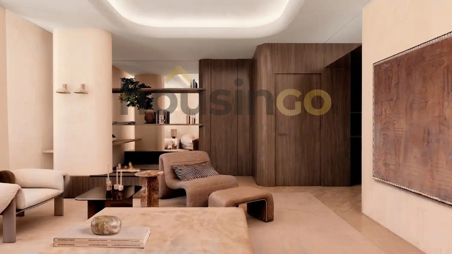 Sala de estar de Piso en venta en  Madrid Capital con Aire acondicionado, Calefacción y Amueblado