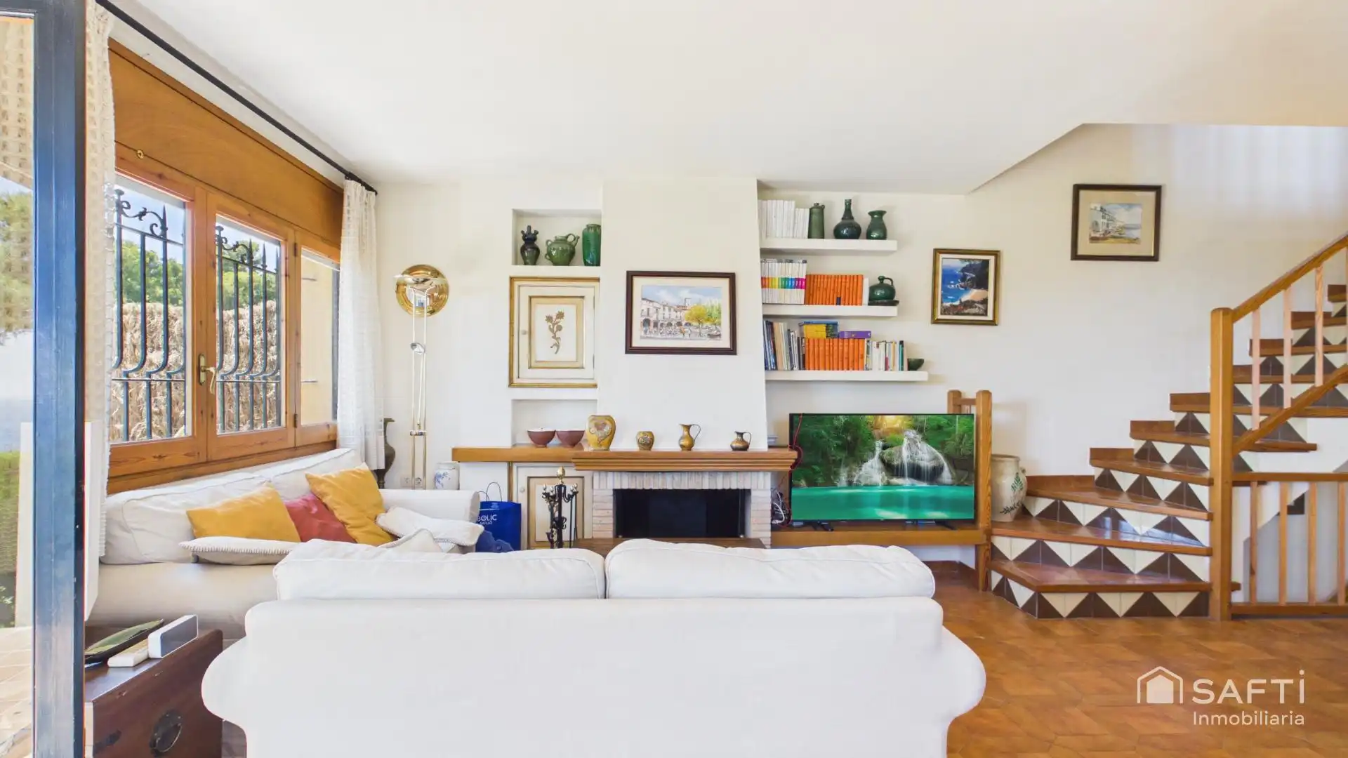 Living room of Detached homes for sale in Palafrugell  with Air Conditioner, Heating and Terrace