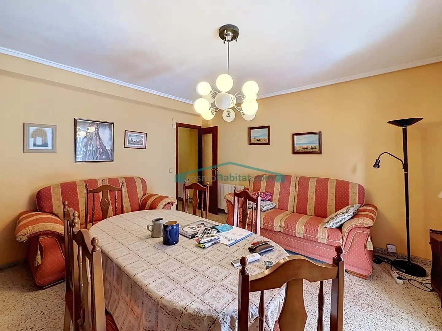 Wohnzimmer von Wohnung zum Verkauf in Burjassot mit Klimaanlage, Heizung und Balkon
