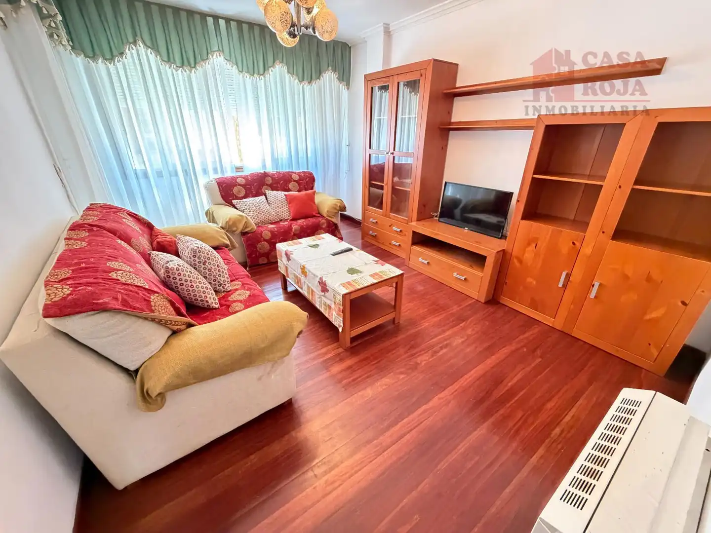 Living room of Flat for sale in Cangas   with Heating, Parquet flooring and Washing machine