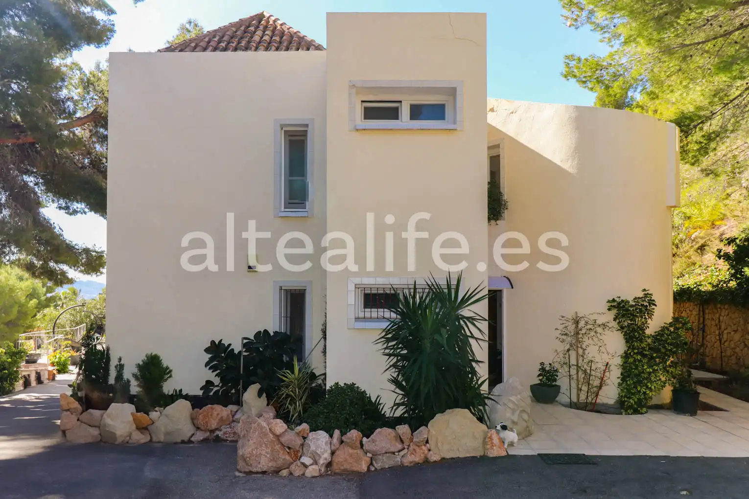 Vista exterior de Casa o chalet en venta en Altea con Aire acondicionado, Calefacción y Jardín privado