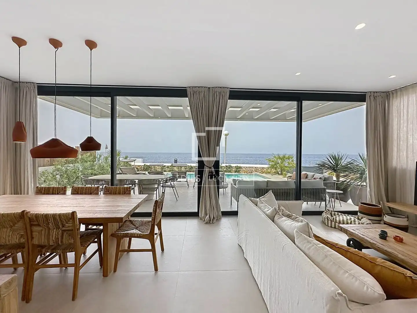 Sala de estar de Casa o chalet de alquiler en Ciutadella de Menorca con Aire acondicionado, Calefacción y Jardín privado