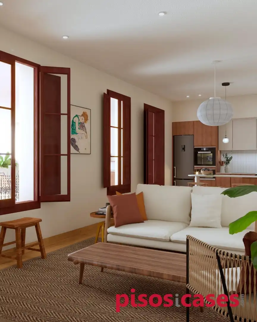 Wohnzimmer von Wohnung zum Verkauf in Sant Martí de Centelles mit Klimaanlage, Heizung und Terrasse