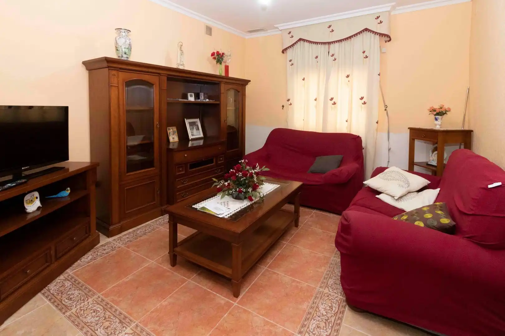 Sala de estar de Casa o chalet en venta en Talavera la Real con Aire acondicionado y Calefacción