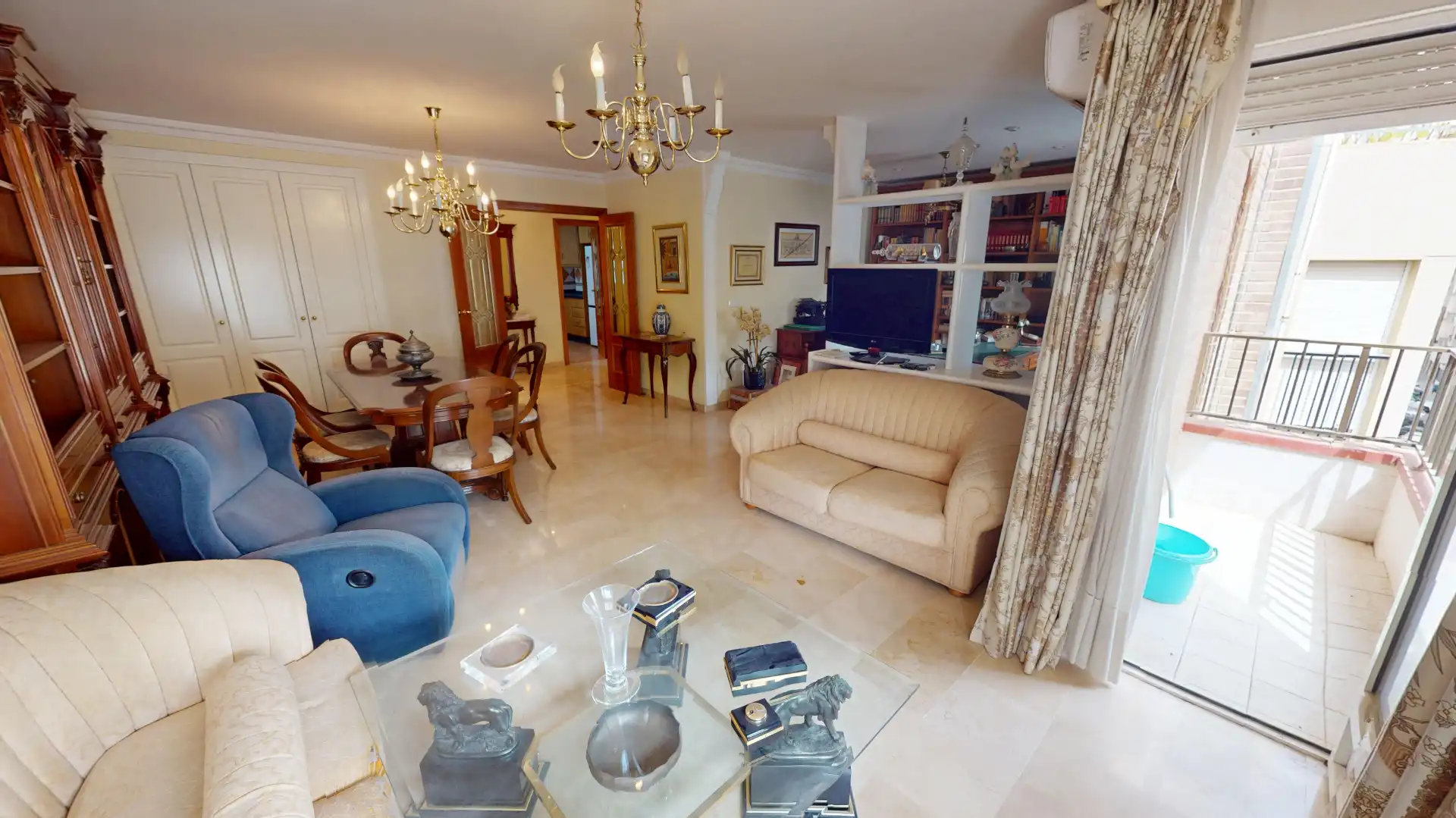 Wohnzimmer von Wohnung zum Verkauf in Elche / Elx mit Klimaanlage, Heizung und Abstellraum