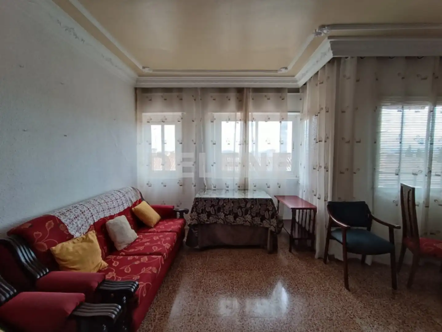 Living room of Flat for sale in Hellín  with Air Conditioner, Terrace and Furnished