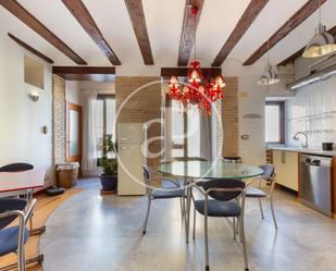 Dining room of Flat to rent in  Valencia Capital  with Air Conditioner, Heating and Furnished