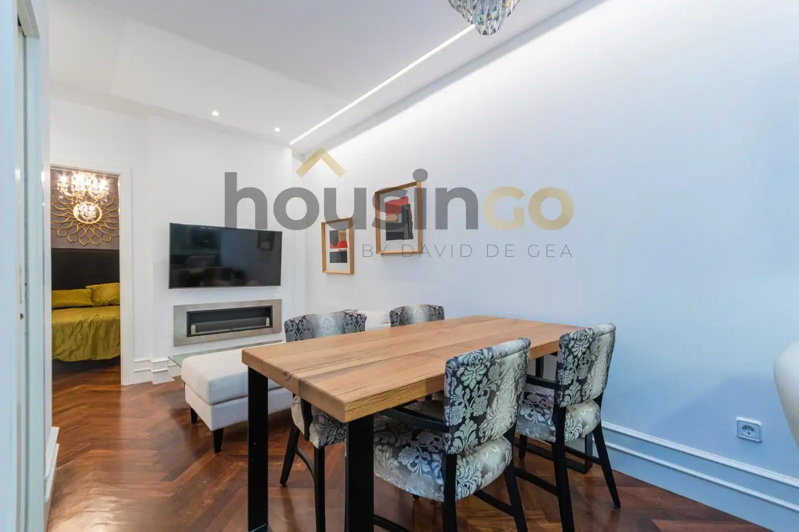 Esszimmer von Wohnung zur Miete in Madrid mit Heizung und Möbliert