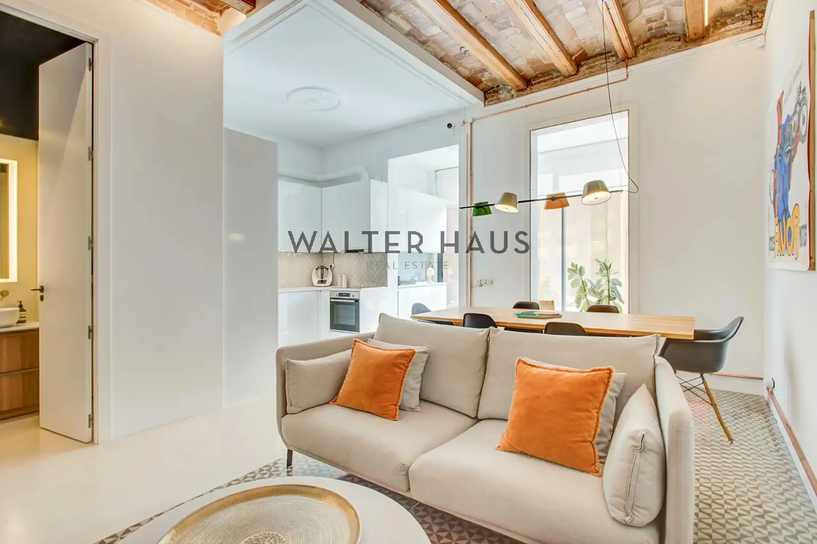 Sala de estar de Piso en venta en Barcelona con Aire acondicionado, Calefacción y Balcón