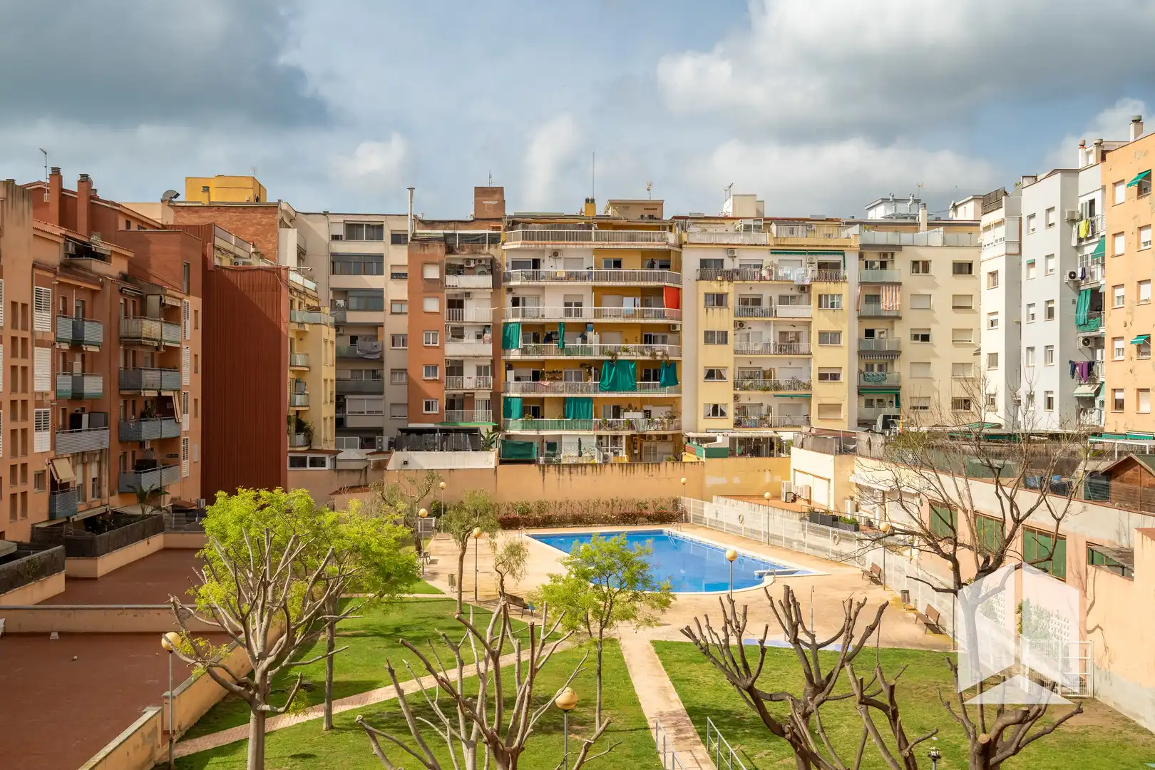 Exterior view of Flat for sale in Castelldefels  with Swimming Pool and Balcony