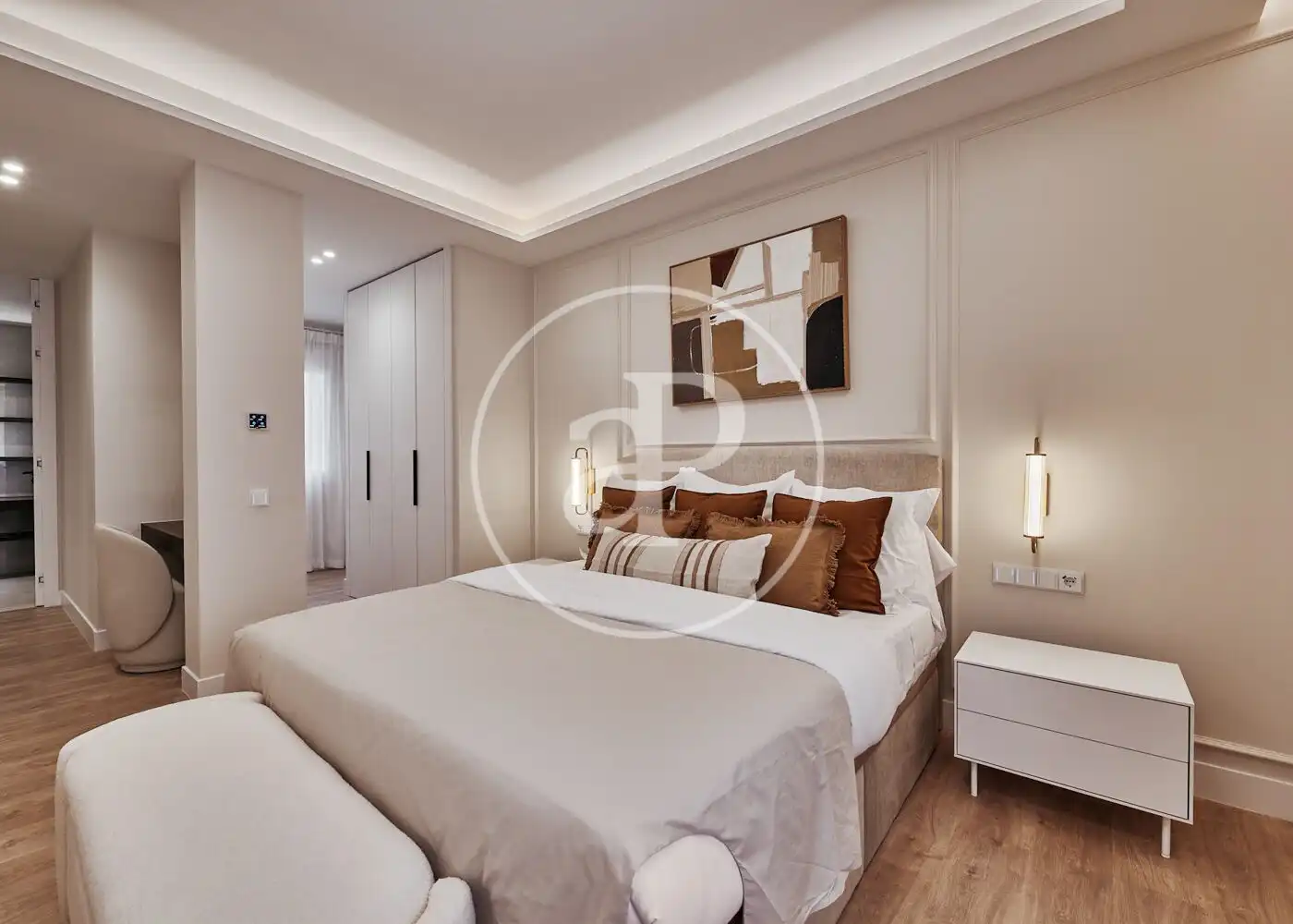 Schlafzimmer von Wohnung zum Verkauf in Madrid mit Klimaanlage, Heizung und Möbliert