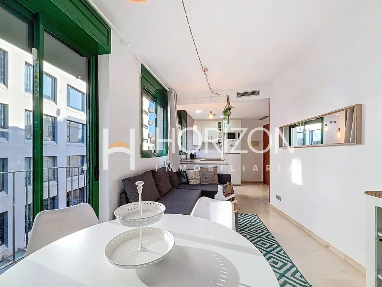 Wohnzimmer von Wohnung zum Verkauf in Barcelona mit Klimaanlage, Heizung und Möbliert