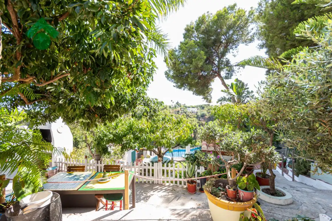 Jardí de Finca rústica en venda en Nerja amb Jardí privat, Terrassa i Piscina