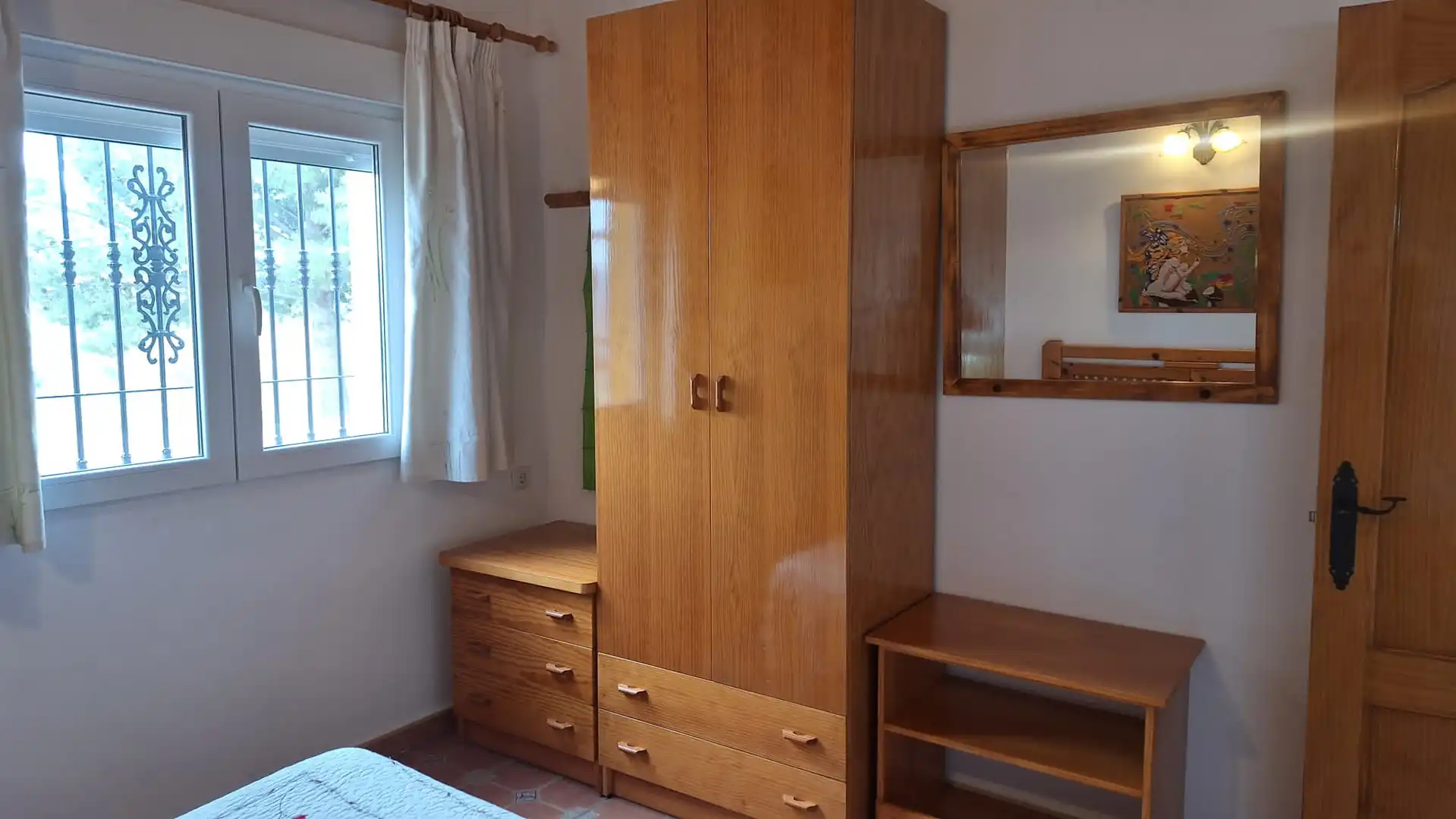 Schlafzimmer von Country house zur Miete in Vélez-Málaga mit Privatgarten, Terrasse und Schwimmbad