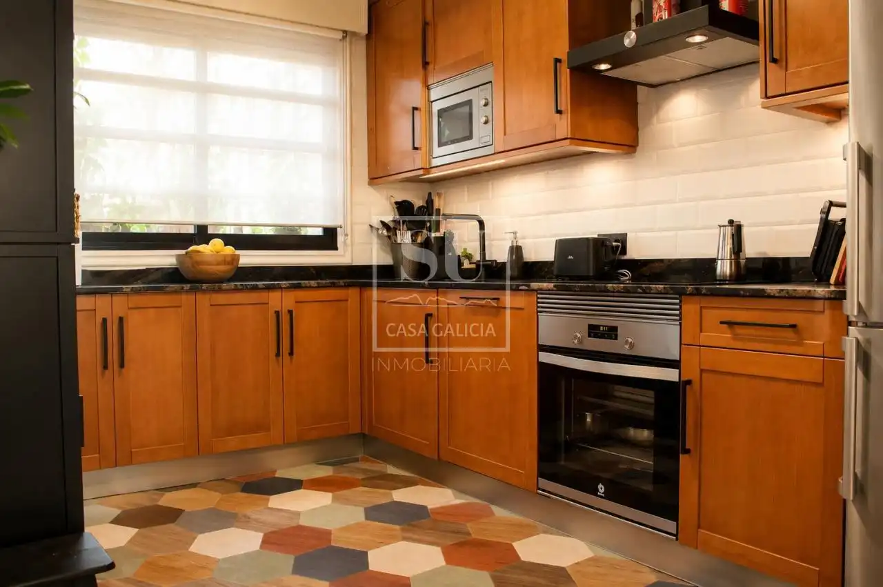 Cocina de Casa adosada en venta en Baiona con Calefacción, Jardín privado y Terraza