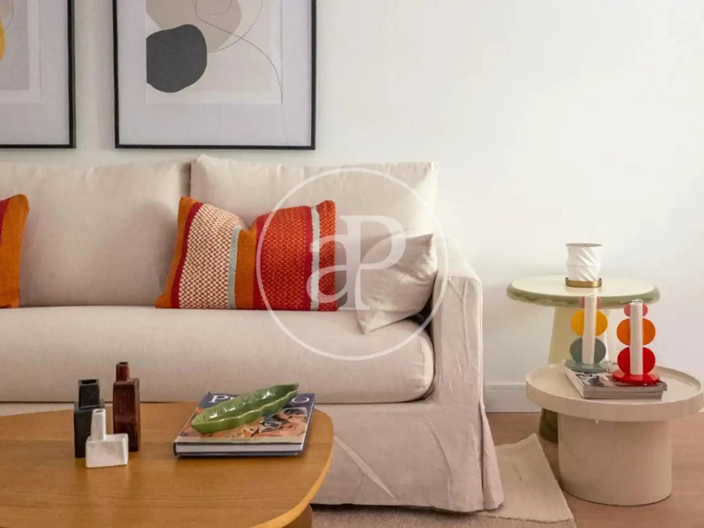 Wohnzimmer von Wohnung zum Verkauf in Madrid mit Klimaanlage, Heizung und Terrasse