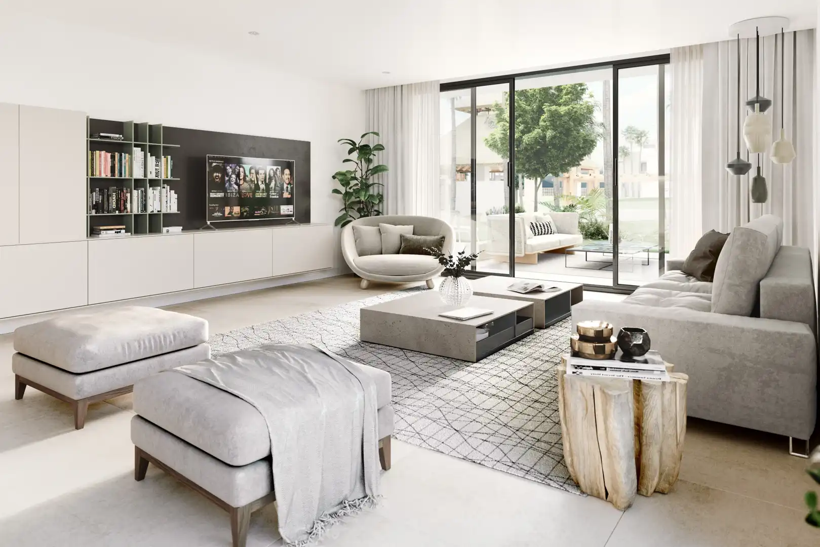 Living room of Attic for sale in Estepona  with Air Conditioner, Heating and Terrace