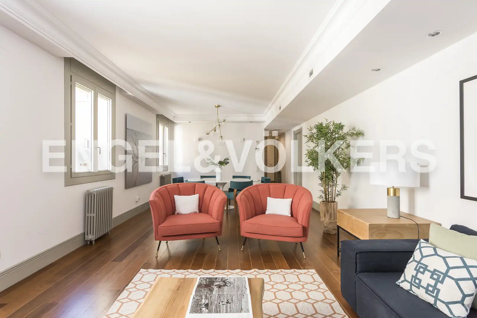 Sala d'estar de Pis de lloguer en Madrid amb Aire condicionat, Calefacció i Parquet