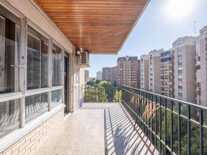 Balcony of Flat for sale in  Zaragoza Capital  with Air Conditioner, Heating and Private garden