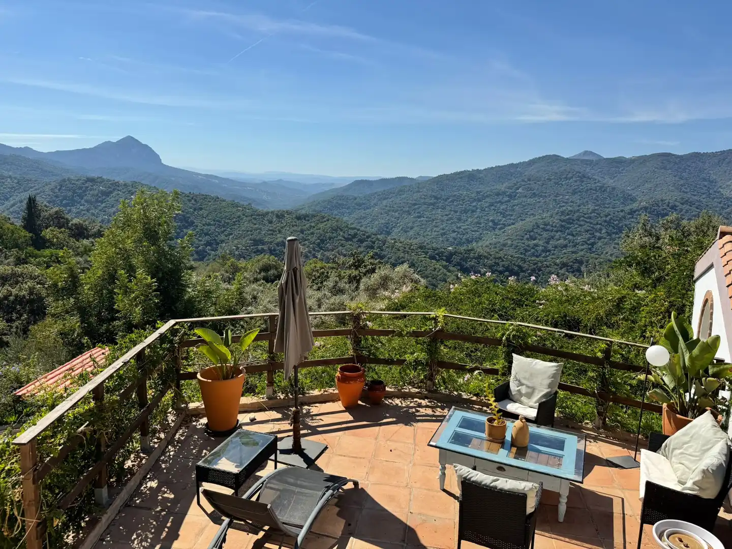Terrace of Houses for rent in Atajate  with Air Conditioner, Private garden and Swimming Pool