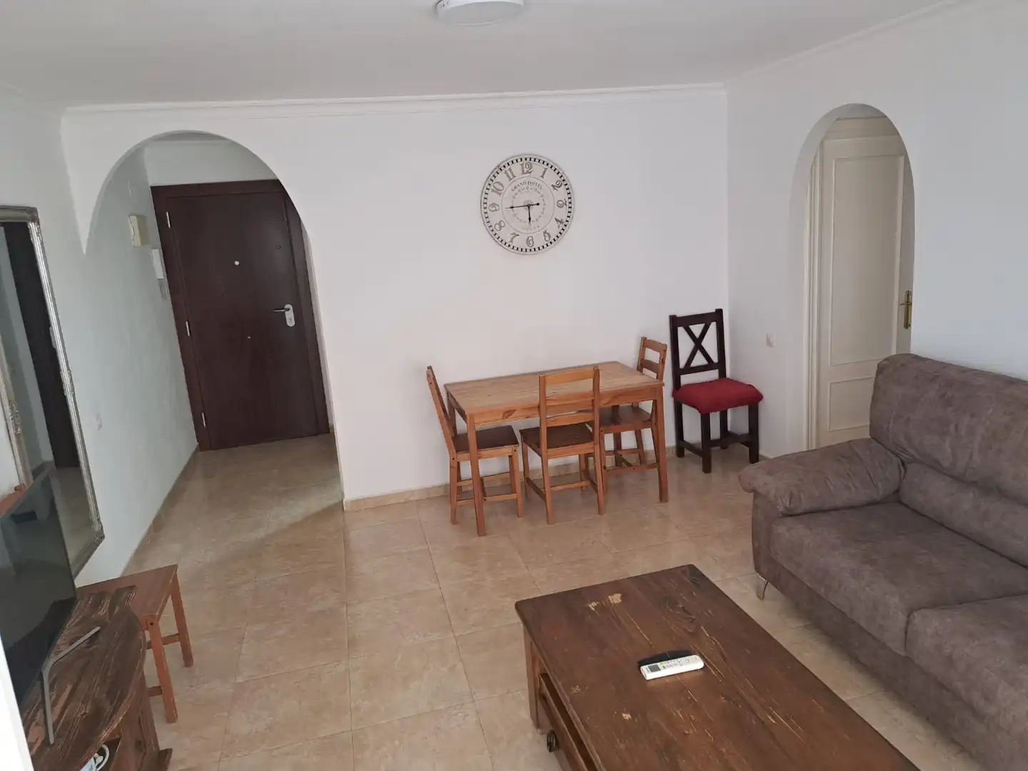 Sala de estar de Piso de alquiler en Málaga con Aire acondicionado, Terraza y Amueblado