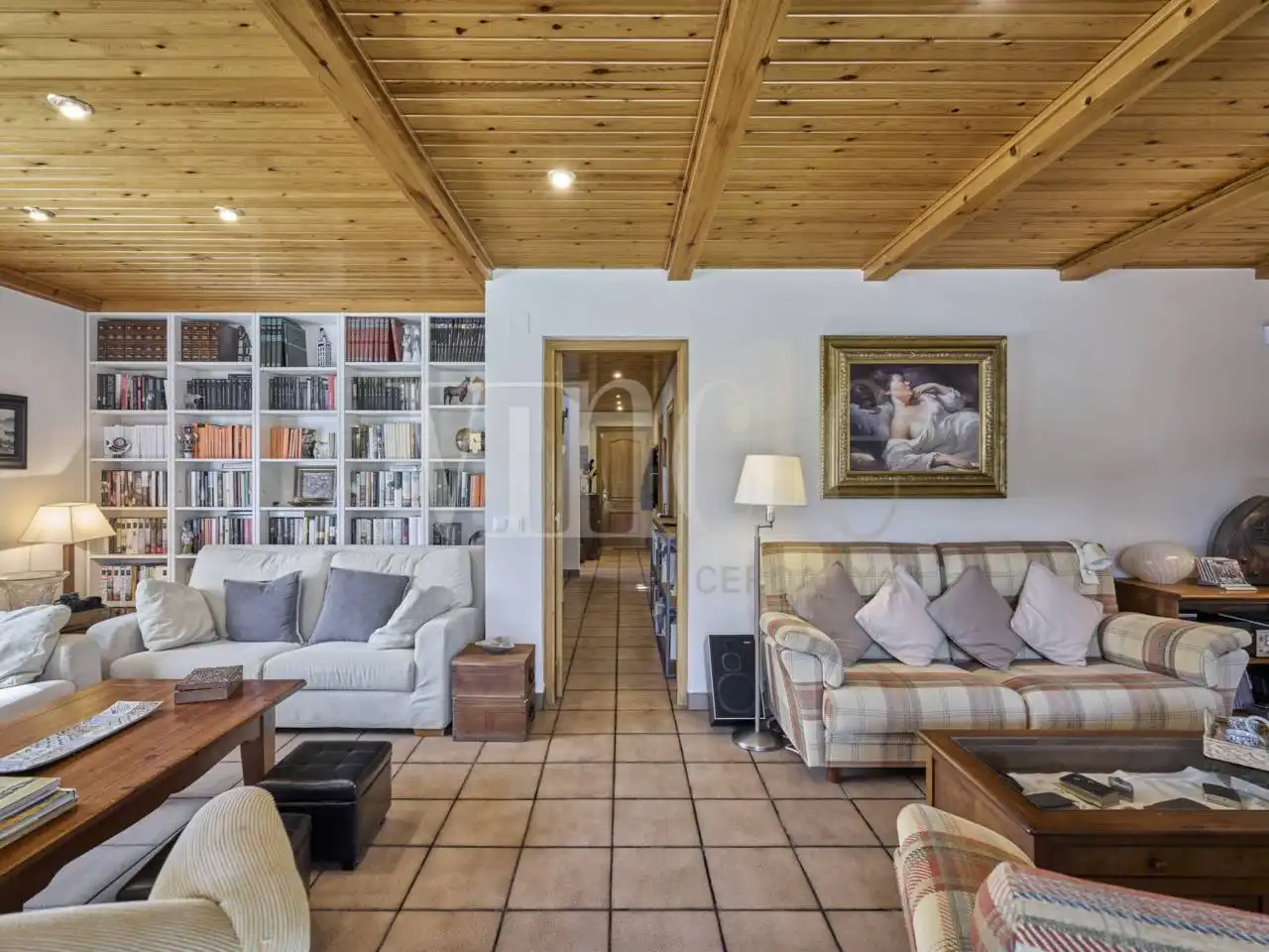 Sala de estar de Casa o chalet en venta en Puigcerdà con Calefacción, Jardín privado y Parquet