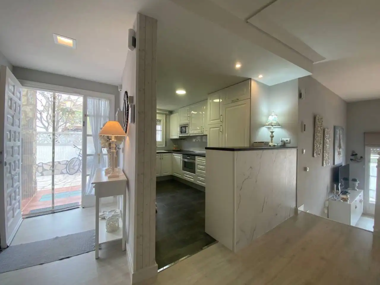 Cocina de Casa adosada en venta en Mont-roig del Camp con Aire acondicionado, Parquet y Terraza