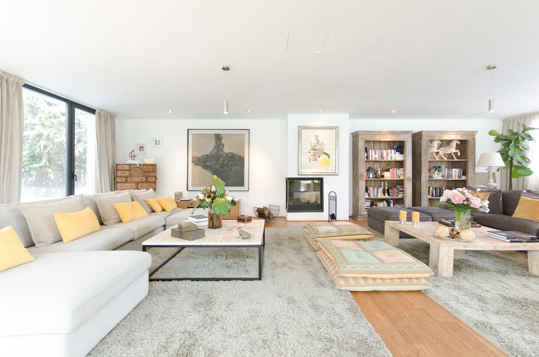 Sala d'estar de Casa o xalet en venda en  Madrid Capital amb Aire condicionat, Calefacció i Jardí privat