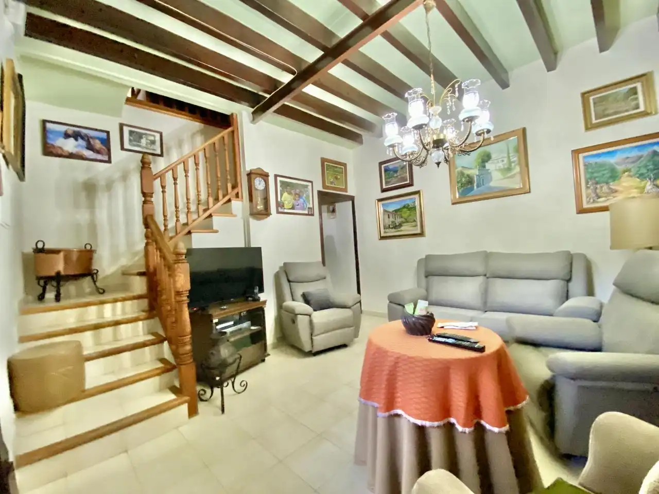 Wohnzimmer von Haus oder Chalet zum Verkauf in  Palma de Mallorca mit Privatgarten, Terrasse und Abstellraum